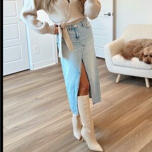 American Eagle Low Rise Denim Maxi skirt